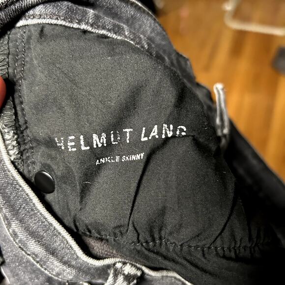 Helmet Lang Ankle Skinny Jeans Womens Size 25 Faded Black HLW7818 - Picture 5 of 7